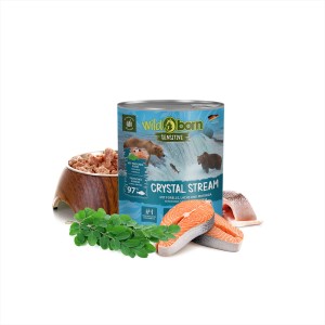 WILDBORN SENSITIVE WET CRYSTAL STREAM puszka 800g
